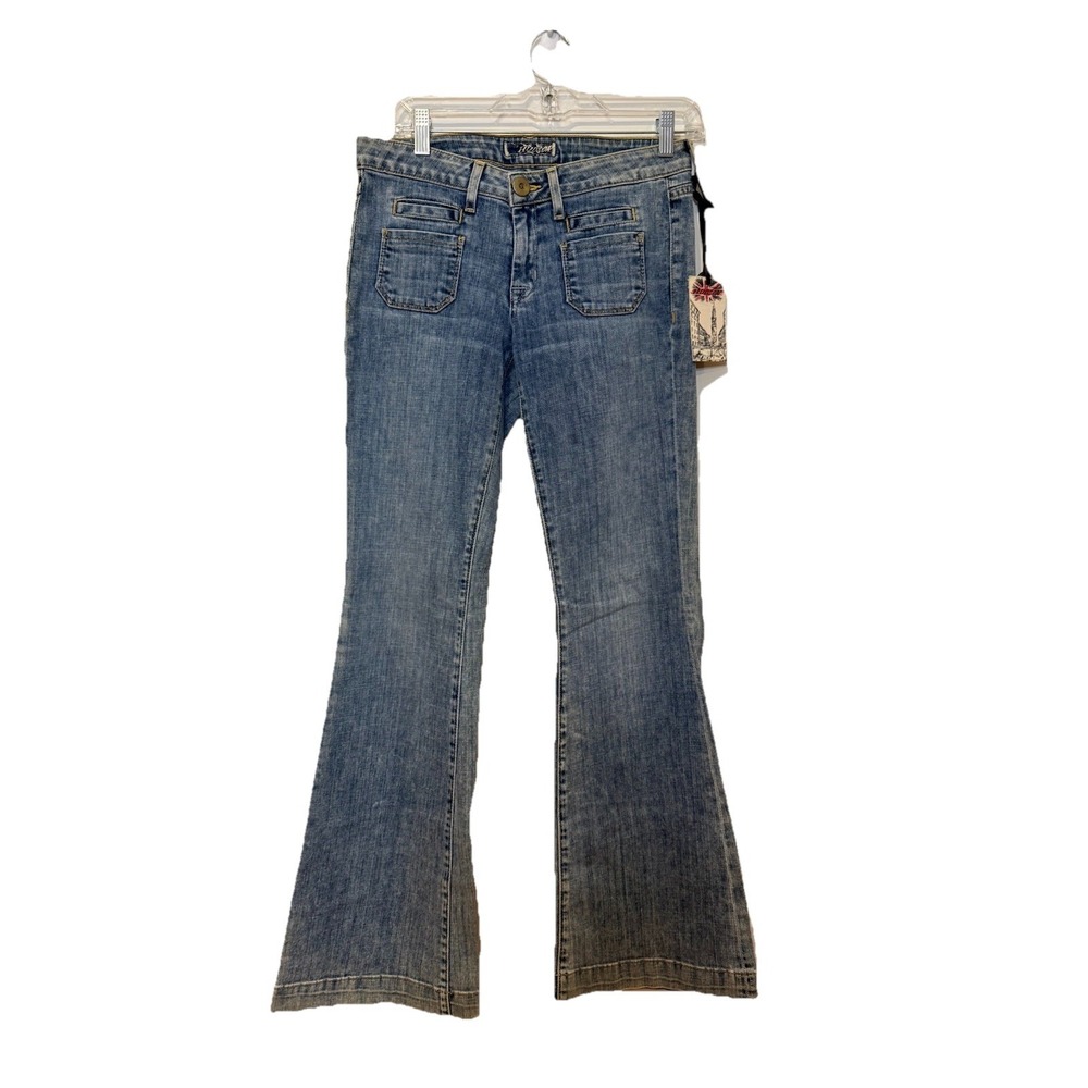 NWT Hudson Jeans Women's 28 Low Rise Flare Light Faded‎ Wash Blue Denim Revolve